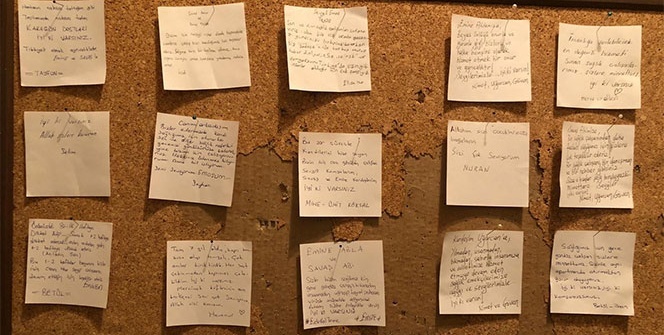 Samsun’da sağlıkçı aileye moral notları