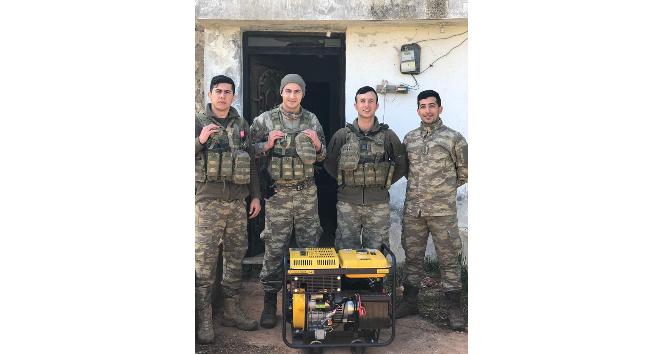 Mehmetçik’ten Başkan Bahçavan’a Jeneratör Teşekkürü