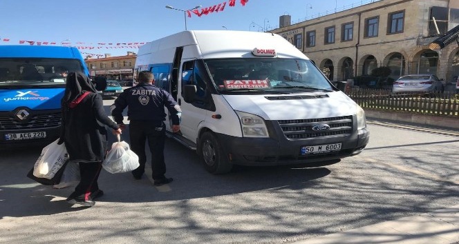 Ürgüp’te zabıta ekiplerinden tedbir denetimleri