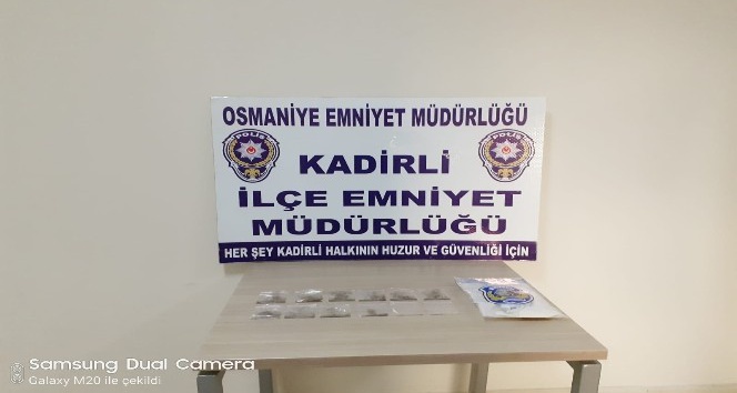 Kadirli’de uyuşturucu operasyonu: 1 gözaltı