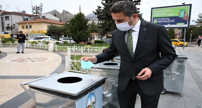 Tokat’ta maske ve eldiven atıklarına özel çözüm