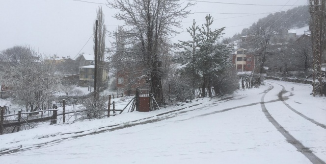 Nisan ayında yağan kar vatandaşları şaşırttı!