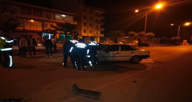 Osmaniye’de 5 kişinin yaralandığı kaza anı güvenlik kamerasında