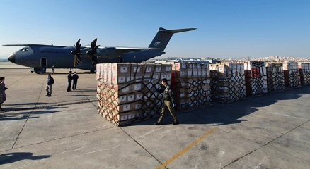 Türkiyeden ABDye tıbbi yardım malzemeleri gönderildi