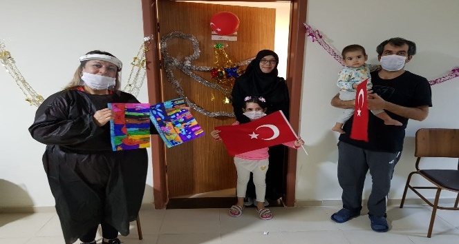 Nevşehir’de karantina altındaki en küçük misafire hediye sürprizi