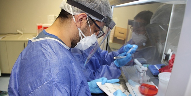 Mersin Üniversitesi Hastanesinde Covid-19 ile cansiparane mücadele