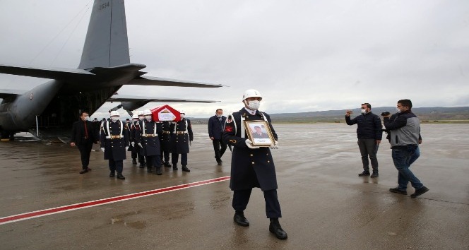 Şehit uzman çavuşun cenazesi Kapadokya Havalimanına getirildi