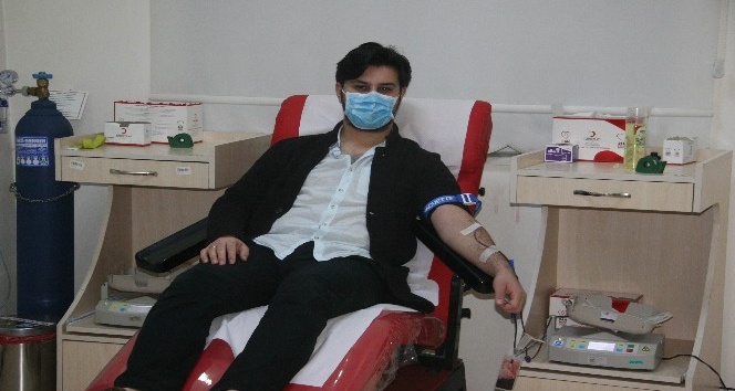 Kilis’te iftardan sonra kan bağışı