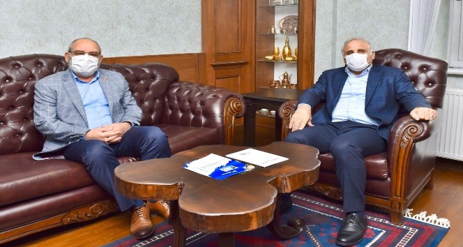 Başkan Zorluoğlu ve TESOB Başkanı Kara bir araya geldi, projelerle ilgili istişarede bulundu