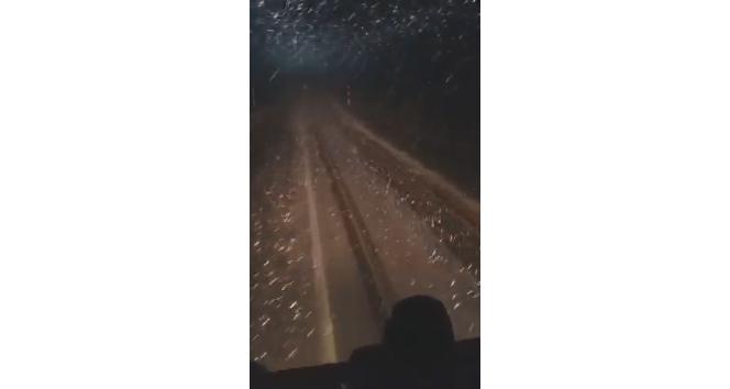 Tokat’ta mayıs ayında kar yağdı