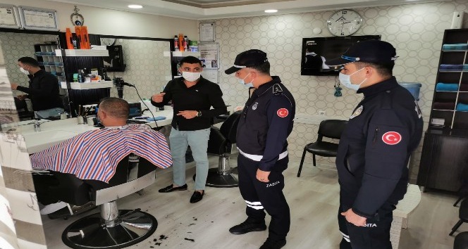 Kırıkkale’de berber ve kuaförlere zabıta denetimi