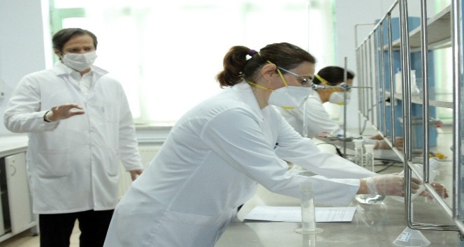 Trakya Üniversitesi’nin dezenfektan üretim kapasitesi günlük 8 tona yükseldi