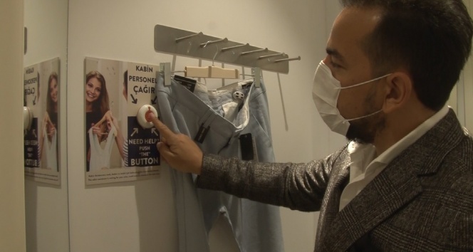 Deneme kabinlerinde ‘acil butonlu’ korona önlemi