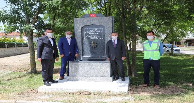 Şehit için hayrat çeşmesi