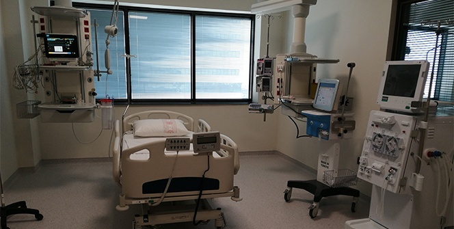 Başakşehir Çam ve Sakura Şehir Hastanesi’nin son teknolojiyle donatılan odaları görüntülendi