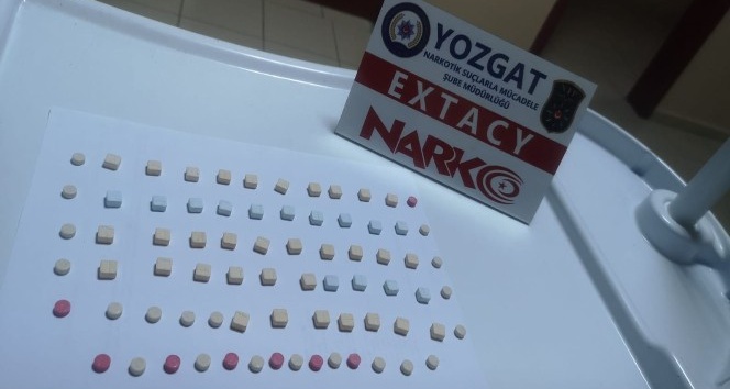 Yozgat’ta 75 adet uyuşturucu hap ele geçirildi