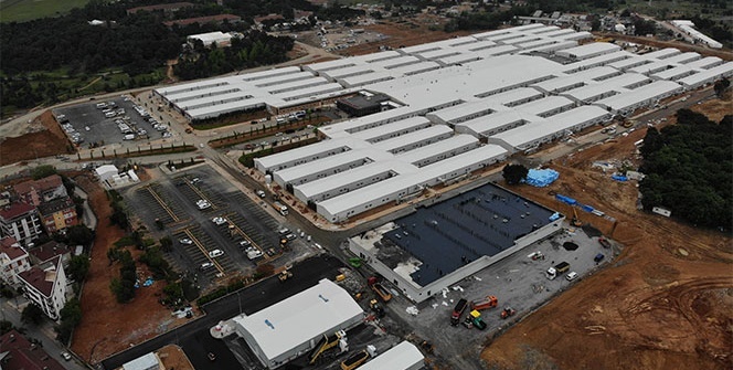 Sancaktepe’deki pandemi hastanesi açılış için gün sayıyor