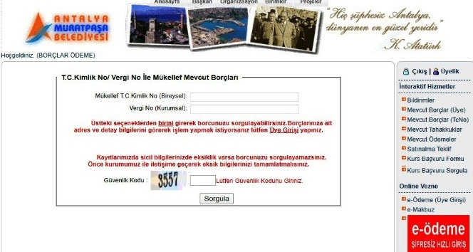 Vergi ödemeleri evden de mümkün