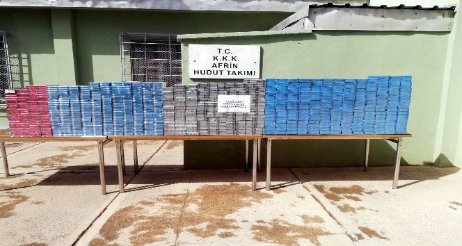 Sınırda kaçak sigara ele geçirildi