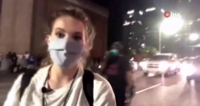 ABD’deki protestolarda muhabir kapkaça uğradı