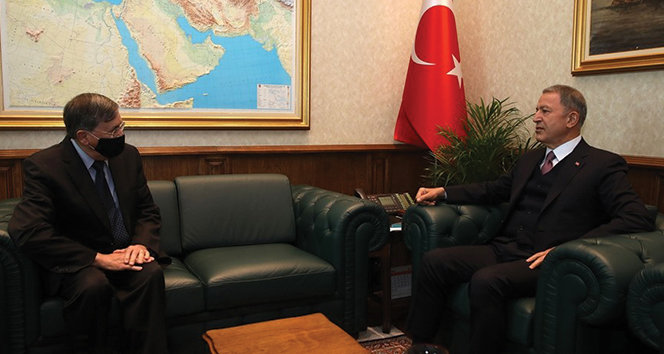 Bakan Akar, ABD Ankara Büyükelçisi Satterfield’i kabul etti