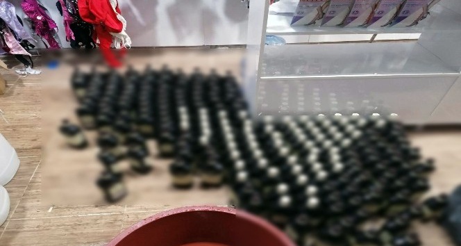 Şanlırfa’da 250 şişe sahte içki ele geçirildi