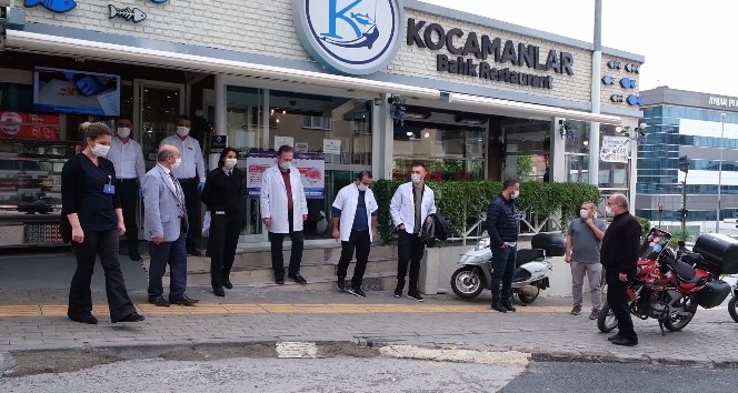 Bursa’da sağlık çalışanlarına balık ikramı