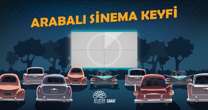 Nilüfer’de arabalı sinema keyfi başlıyor