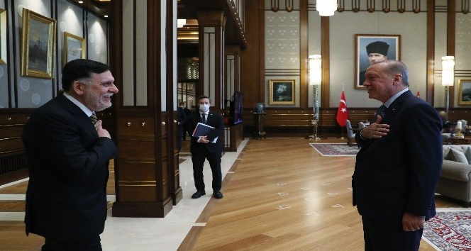 Cumhurbaşkanı Erdoğan, Fayiz Es-Serrac’ı kabul etti