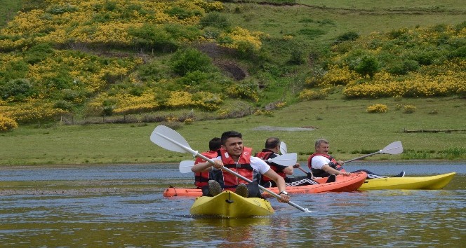 Ordu’nun kartpostallık yaylası ‘kano’ ile şenlendi
