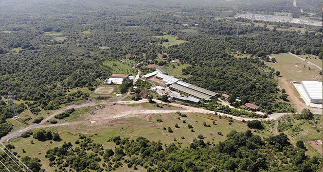 İYİ Partili Türkkan’ın kaçak yapı belirlenen çiftlik ve fabrikası havadan görüntülendi