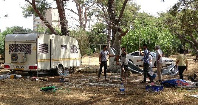 Pandemi sonrası tabiat parkına ilk tatilciler geldi