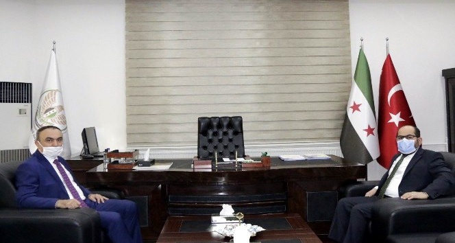 Suriye Geçici Hükumeti Başbakanı Mustafa Vali Soytürk’ü ziyaret etti
