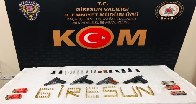 Giresun’da silah kaçakçılarına yönelik operasyonda 2 tutuklama