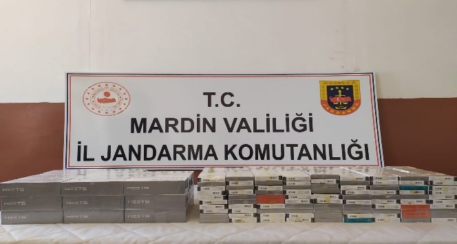 Mardin’de jandarma 40 bin TL değerinde kaçak sigara ele geçirdi
