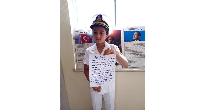 Yörük çocuğu Alperen’e askerlerden hediye