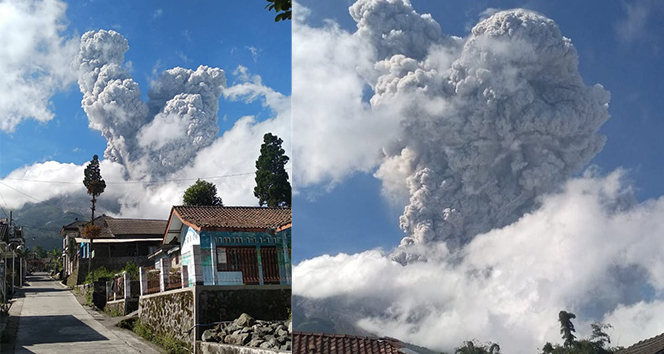 Endonezya’da yanardağda patlama