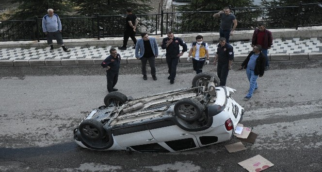 El frenini çekmeyi unutunca