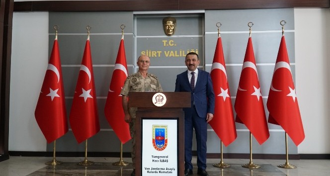 Van Jandarma Asayiş Kolordu Komutanı İlbaş’tan Vali Hacıbektaşoğlu’na hayırlı olsun ziyareti