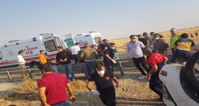 Mardin’de otomobil refüje uçtu: 1 ölü, 2 yaralı
