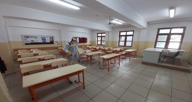 Kastamonu’da sınav merkezlerinin dezenfekte çalışmaları tamamlandı