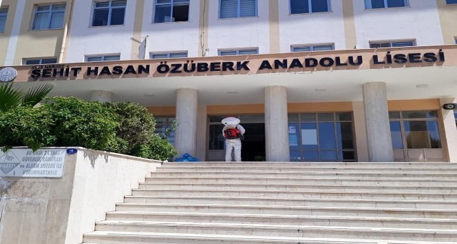YKS’nin yapılacağı okullar dezenfekte edildi