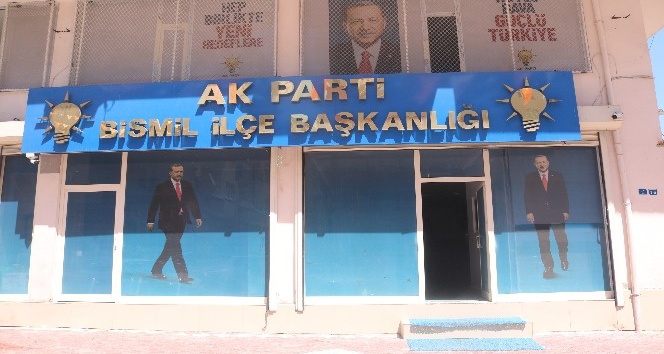 AK Parti Bismil İlçe Başkanlığına molotofkokteyli saldırı