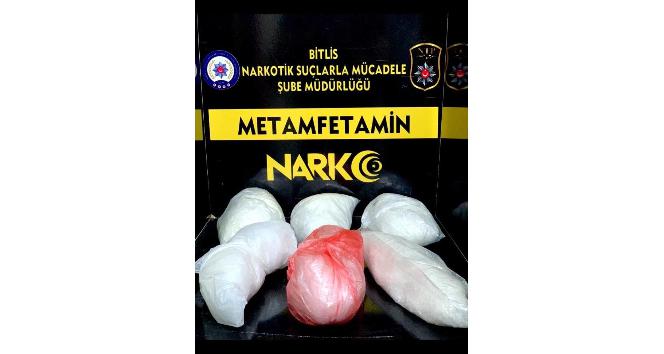Bitlis’te 3 kilo 34 gram metamfetamin ele geçirildi