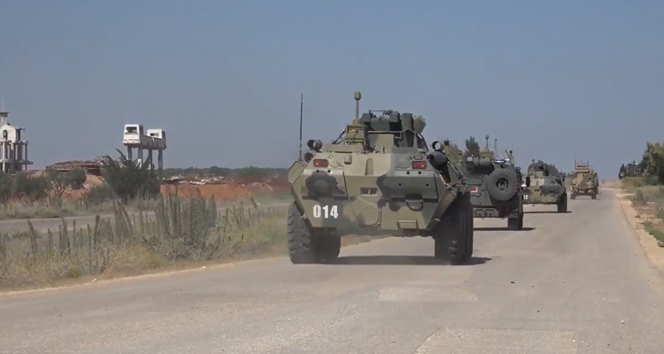 İdlib&#039;deki M4 kara yolunda 19&#039;uncu Türk-Rus kara devriyesi icra edildi