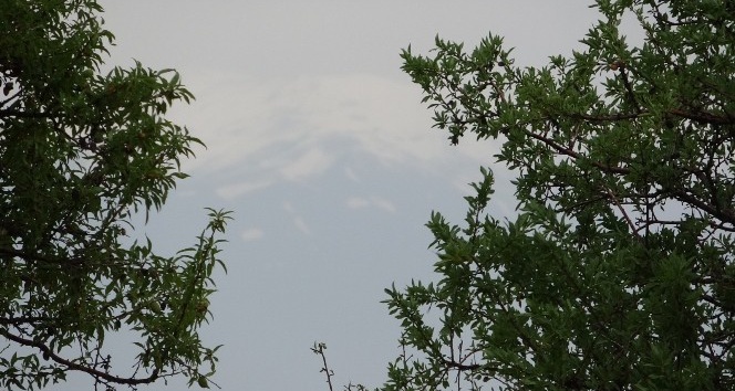 Temmuz ayında Süphan Dağı’na kar yağdı