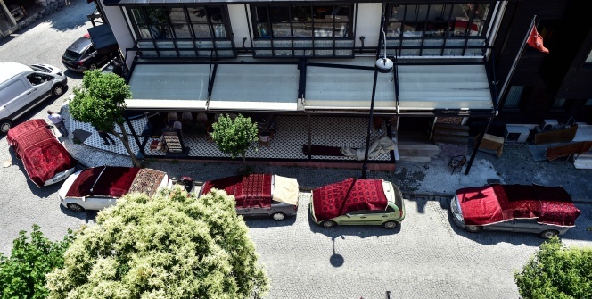 Sultanahmet’te halı tarlası