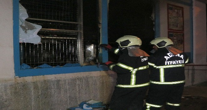 Adana’da market kundaklandı iddiası