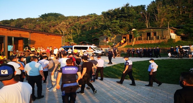 Riva’da İBB ile Beykoz zabıtaları arasında gerginlik