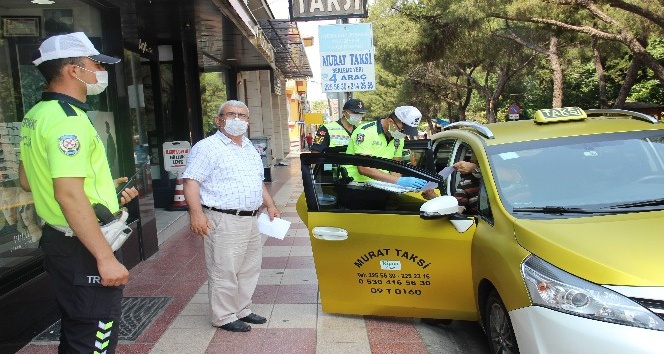 Aydın’da taksilere hijyen eğitim ve denetimi